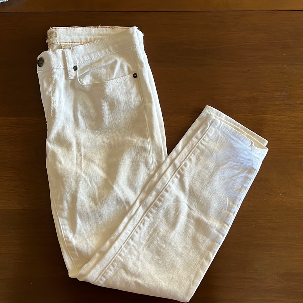 J. Crew white denim
